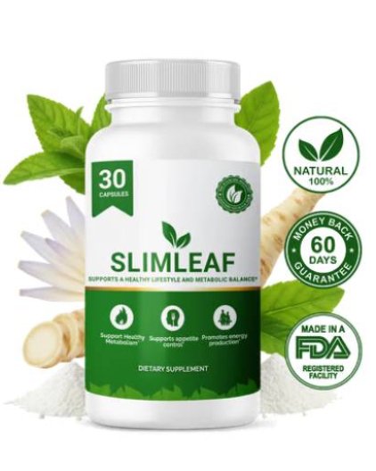 How does SlimLeaf work by supporting beneficial gut bacteria and digestion