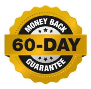 SlimLeaf 60 day money back guarantee badge for risk free probiotic purchase